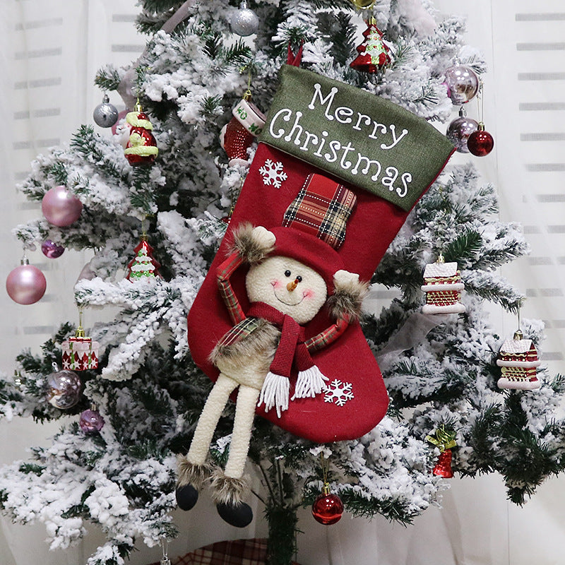 3D Applique Christmas Stocking, About 18 in (photo 9)