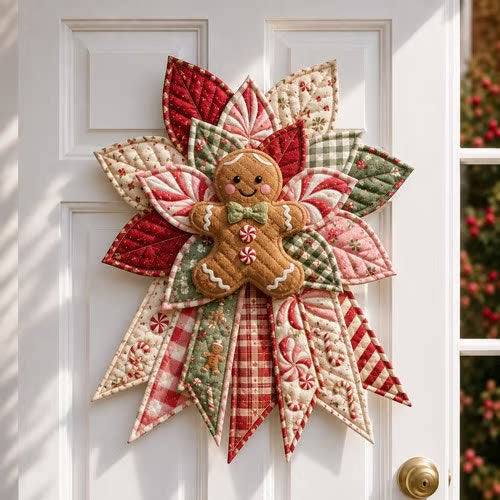 Quilted Patchwork Fabric Craft Piece, Holiday and Animal Designs (photo 19)