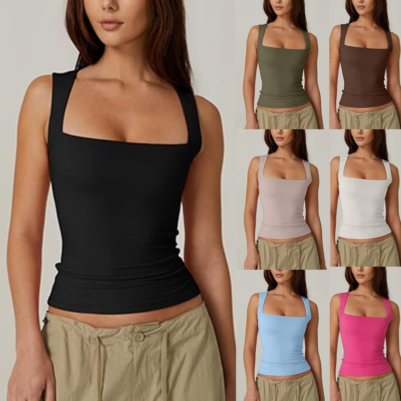 Women's Square-Neck Slim Tank Top (photo 17)