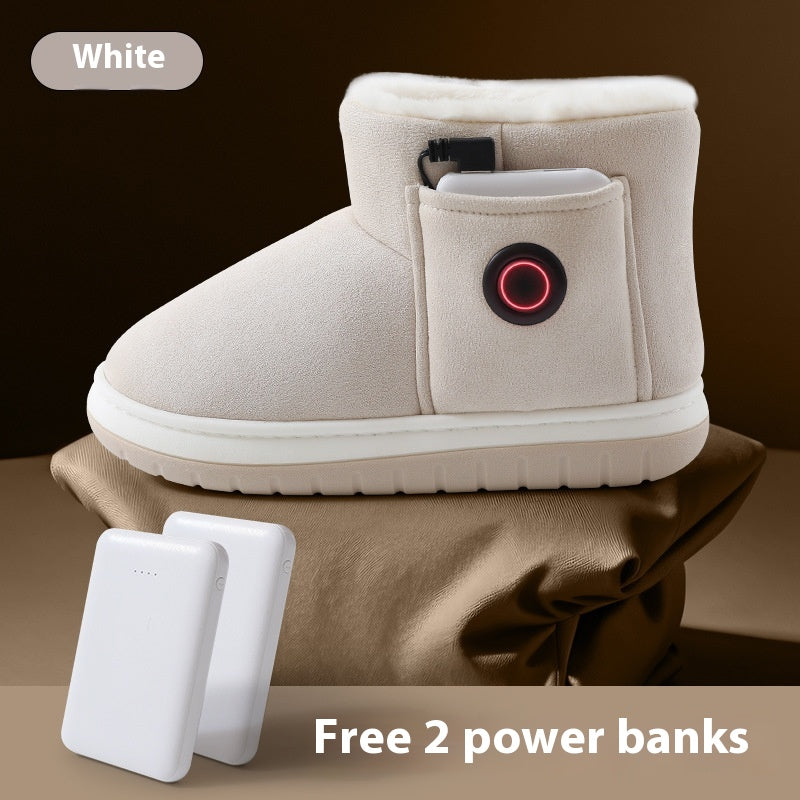 USB Heated House Boots with Power Bank (photo 8)