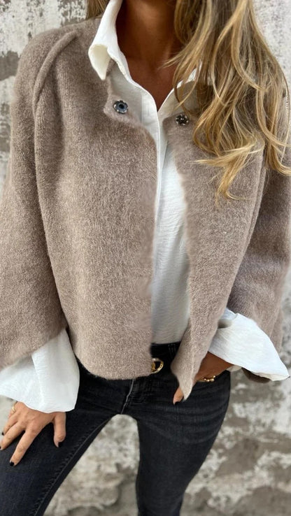 Women's Batwing-Sleeve Cropped Cardigan Jacket (photo 12)