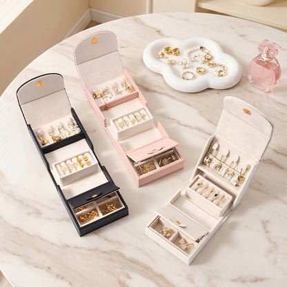 Travel Jewelry Case with Slide-Out Tray (photo 7)