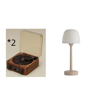 Retro Turntable-Style Bluetooth Speaker with Nature Sounds and Light (photo 23)