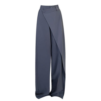 Women's High-Waist Irregular Wide-Leg Pants (photo 9)