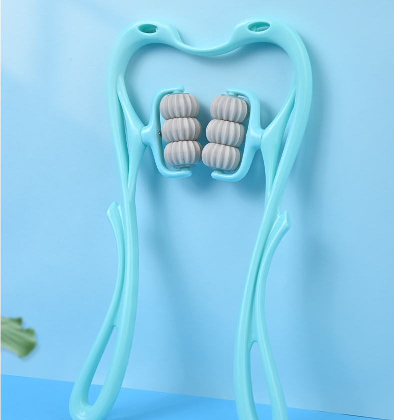 Manual Neck and Shoulder Massage Roller with Rolling Balls (photo 3)