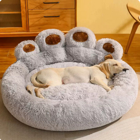 Round Plush Pet Bed for Dogs and Cats, 50 to 110 cm (photo 16)