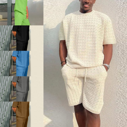 Men's 2-Piece Summer Shirt and Shorts Set