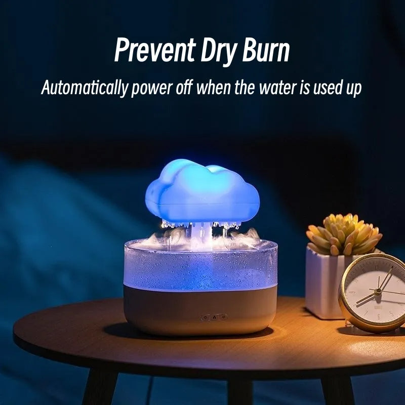 USB Rain Cloud Humidifier with 7-Color Light (photo 2)