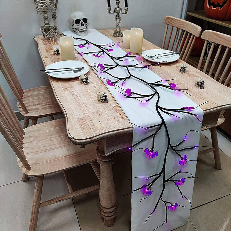 Halloween Bat or Pumpkin LED Vine String Light, 2 m (photo 10)