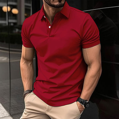 Men's Solid Short-Sleeve Polo Shirt (photo 7)