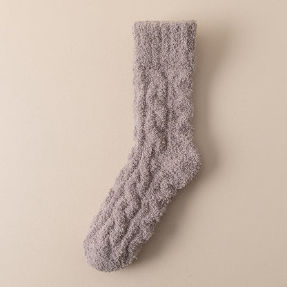 Fuzzy Coral Fleece Socks (photo 13)