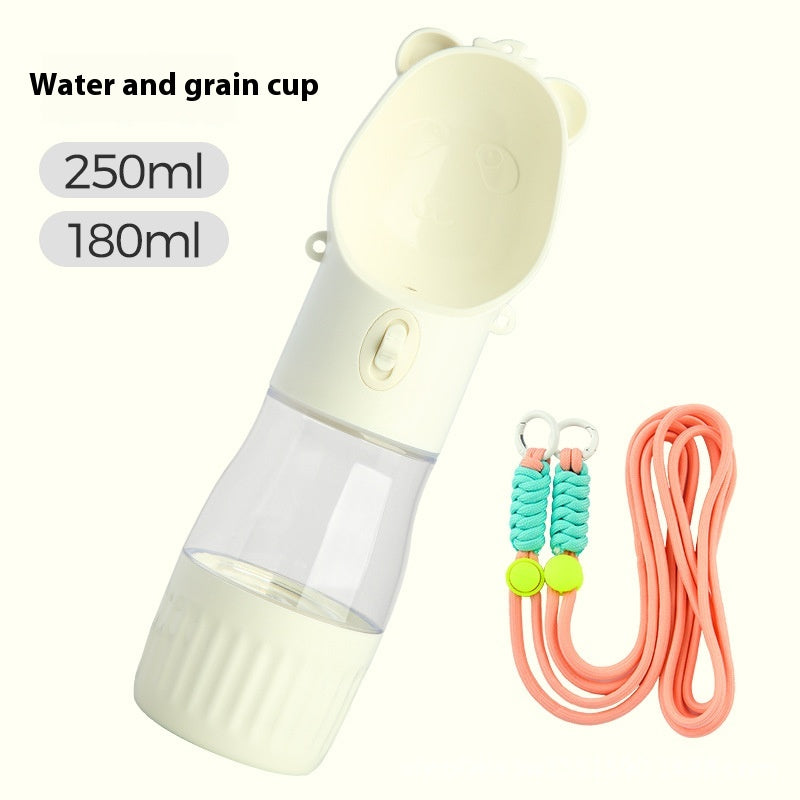 2-in-1 Portable Dog Water Bottle with Food Container (photo 17)