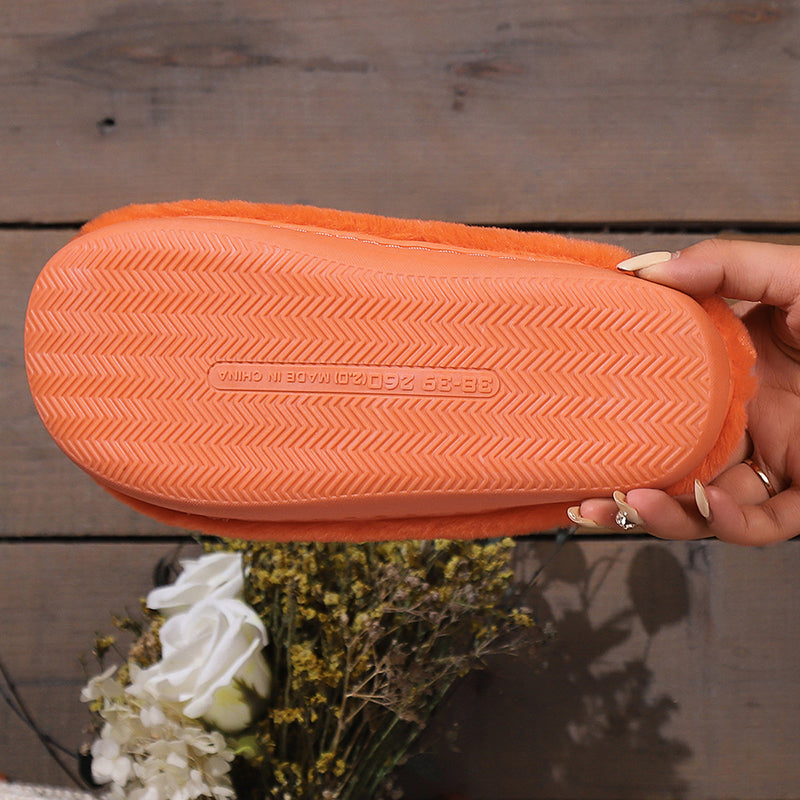 Pumpkin Plush House Slippers (photo 7)
