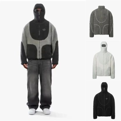 Men's Sherpa Hooded Zip-Up Jacket