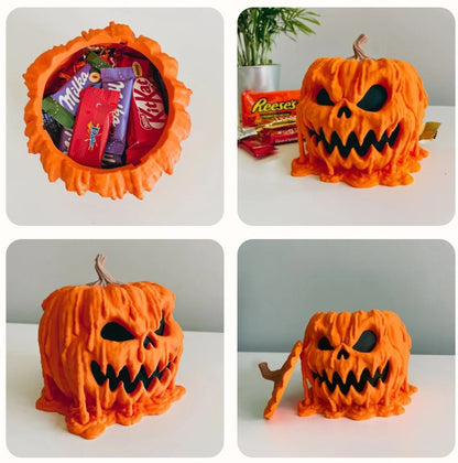 Melting Pumpkin Candy Bowl with Lid (photo 2)