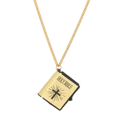 Cross Bible Verse Pendant Necklace (photo 7)