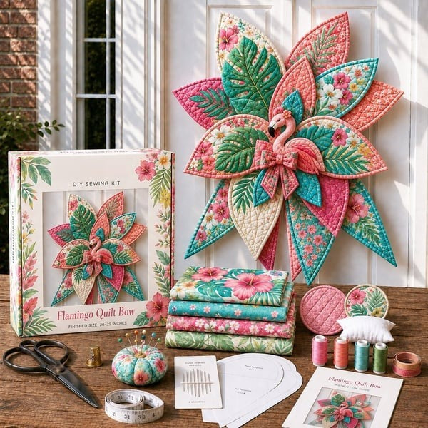 Quilted Patchwork Fabric Craft Piece, Holiday and Animal Designs (photo 14)