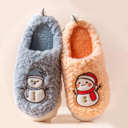 Snowman Plush House Slippers (photo 8)