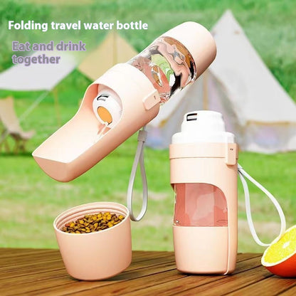 2-in-1 Travel Dog Water and Food Bottle with Lanyard (photo 8)