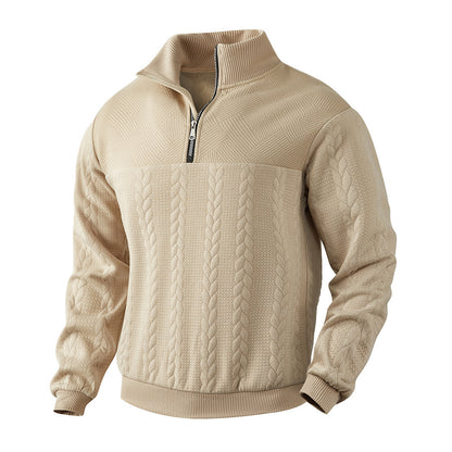 Men's Jacquard Quarter-Zip Pullover (photo 2)