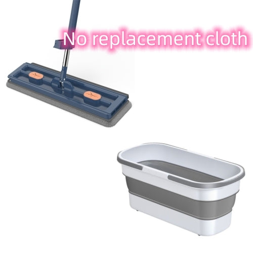 Large 360° Rotating Flat Mop with Stainless Steel Handle (photo 44)