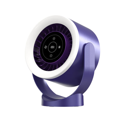Rechargeable Desk Fan with Light, 100 Speeds (photo 7)