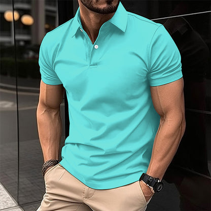 Men's Solid Short-Sleeve Polo Shirt (photo 8)
