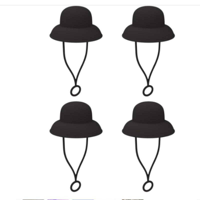 Silicone Hat-Shaped Straw Toppers (photo 25)