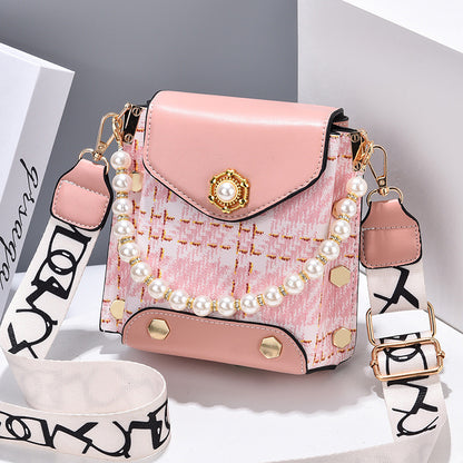 Mini Crossbody Phone Bag with Pearl Chain (photo 18)