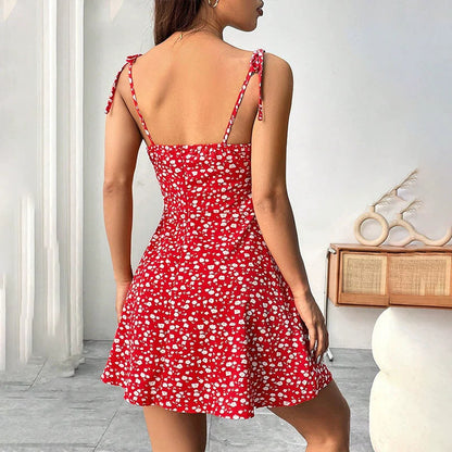 Women's Printed A-Line Short Dress (photo 5)