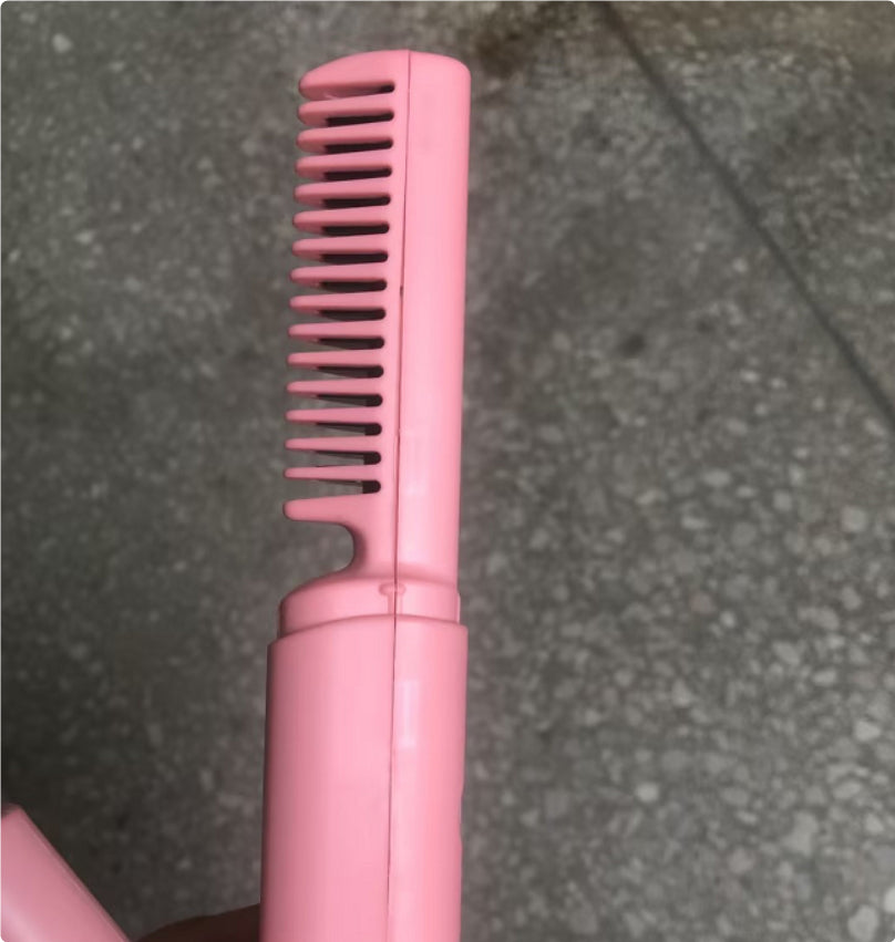 Cordless Mini Hot Comb Straightening Brush (photo 15)