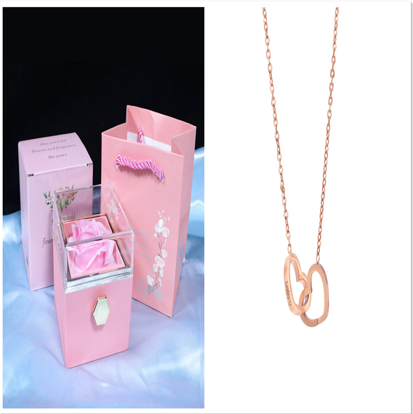 Rotating Soap Rose Jewelry Gift Box (photo 26)