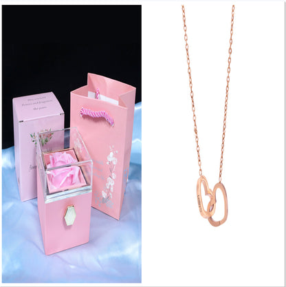 Rotating Soap Rose Jewelry Gift Box (photo 26)