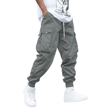 Men's Multi-Pocket Cargo Drawstring Pants (photo 13)