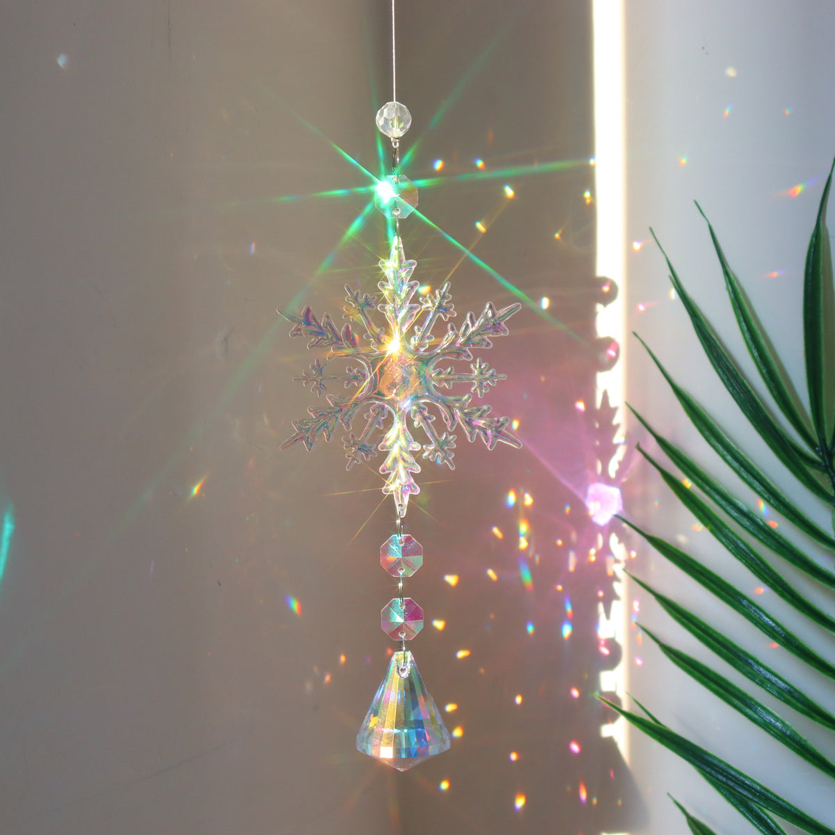 K9 Crystal Snowflake Suncatcher Pendant (photo 2)