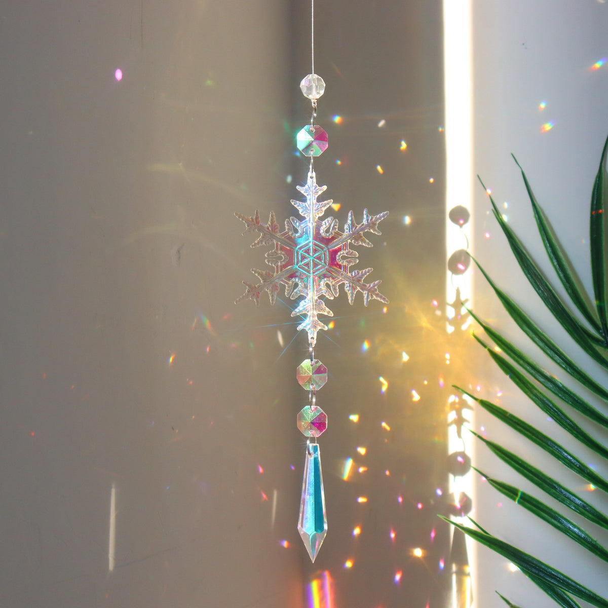 K9 Crystal Snowflake Suncatcher Pendant (photo 4)