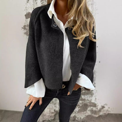 Women's Batwing-Sleeve Cropped Cardigan Jacket (photo 2)