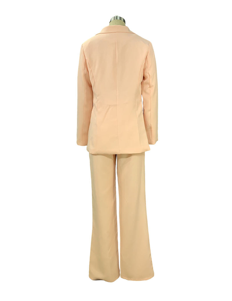 Women's Lapel Blazer and Straight-Leg Pants Set (photo 32)