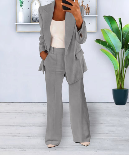 Women's Blazer and Pants Two-Piece Set (photo 7)