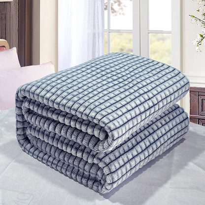 Coral Fleece Throw Blanket - Gentleman Gray (photo 2)