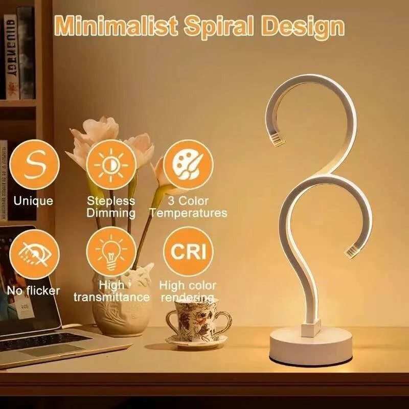 Double Question Mark Desk Lamp, USB, 3 Color Modes (photo 4)