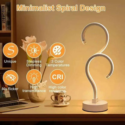 Double Question Mark Desk Lamp, USB, 3 Color Modes (photo 4)