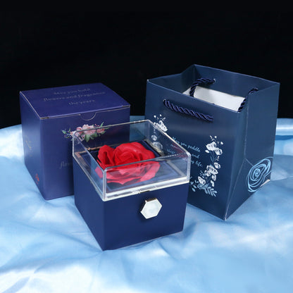 Rotating Soap Rose Jewelry Gift Box (photo 11)