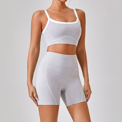 Women's Strappy Contrast Yoga Set (photo 8)