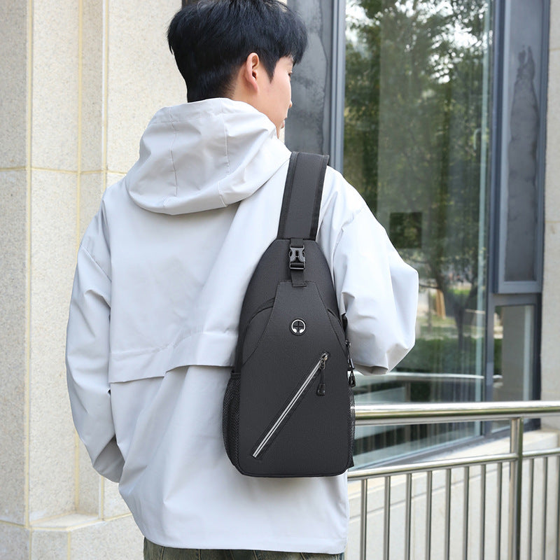 Men's Oxford Cloth Crossbody Chest Bag (photo 3)