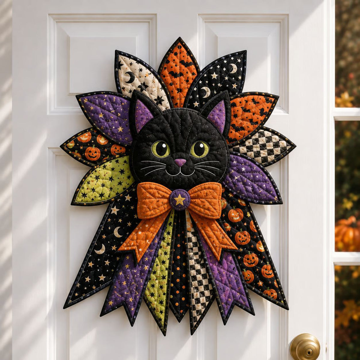 Quilted Patchwork Fabric Craft Piece, Holiday and Animal Designs (photo 28)