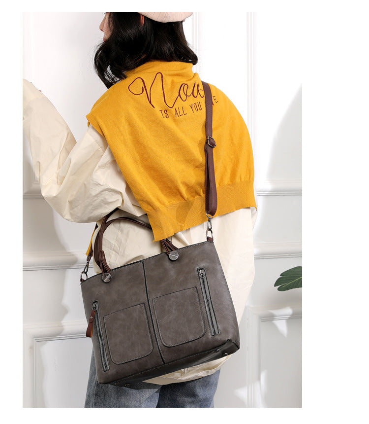 Women's Retro Large Crossbody Shoulder Bag (photo 12)
