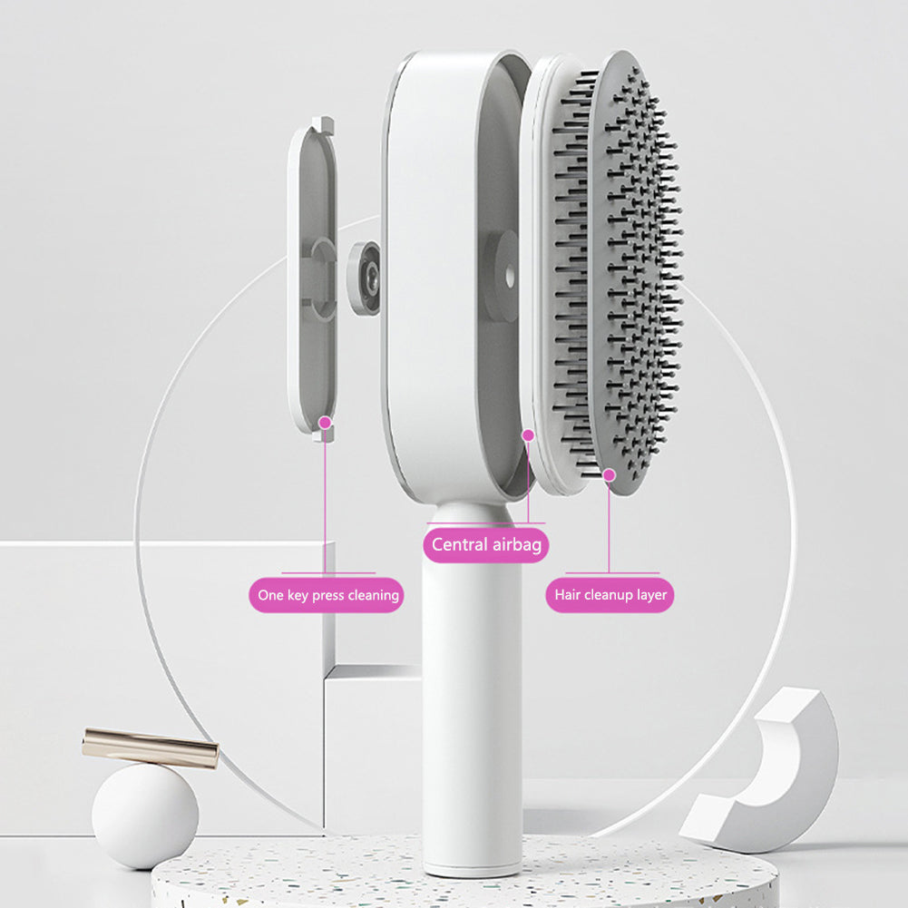 Self-Cleaning Air Cushion Hair Brush (photo 5)