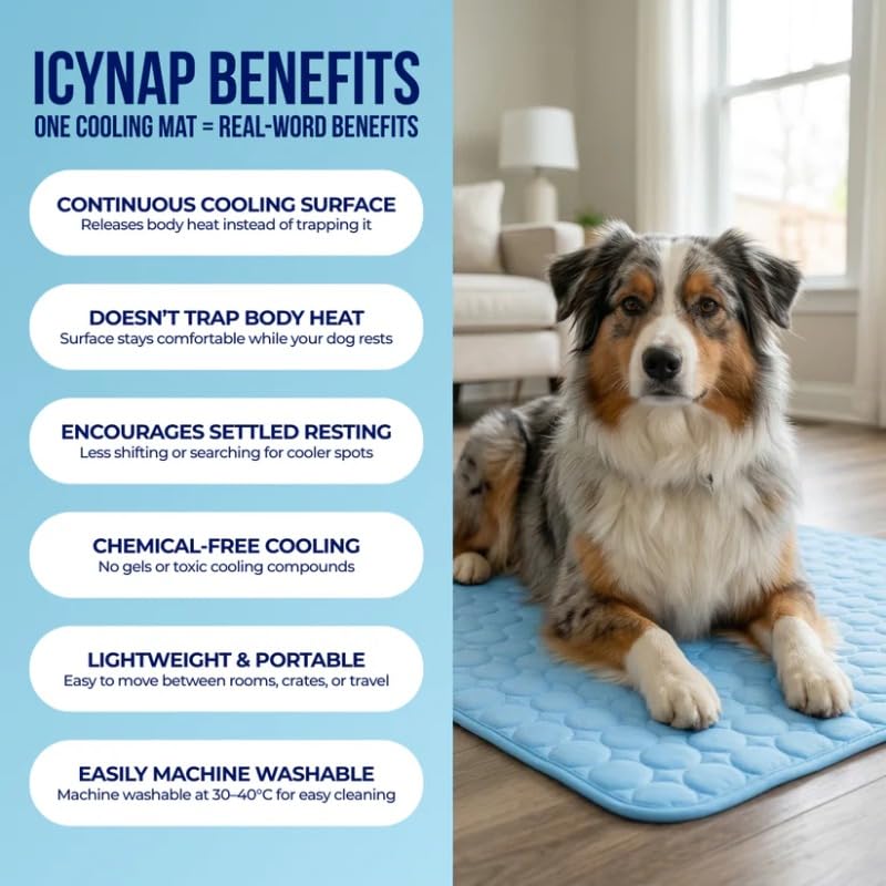 Pet Cooling Mat, Ice Silk Fabric, XS to XXL (photo 5)