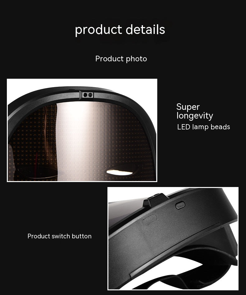 Programmable LED Light-Up Party Face Mask (photo 10)